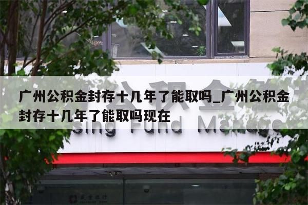 广州公积金封存十几年了能取吗_广州公积金封存十几年了能取吗现在